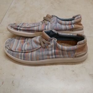 Sanuk Mens Striped Loafer~